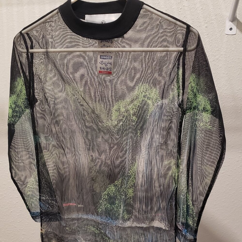JUNGLES JUNGLES waterfall mesh tee SMALL